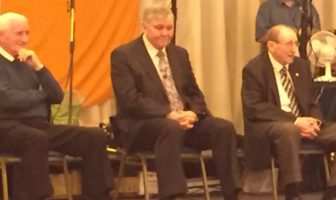 Tommy Gemmell, big Yogi and Charlie G at the Tommy Gemmell CSC Dunblane Dinner, April 2016