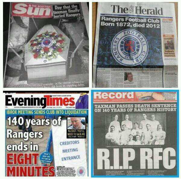 Lest we forget. The day Rangers died…