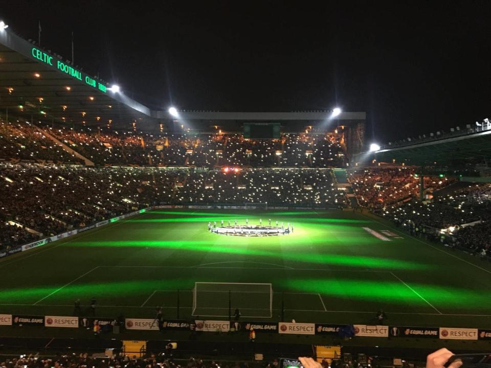 Celtic Park on a European night