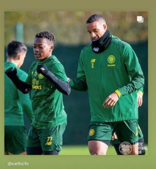 Dembele in training with Jullien