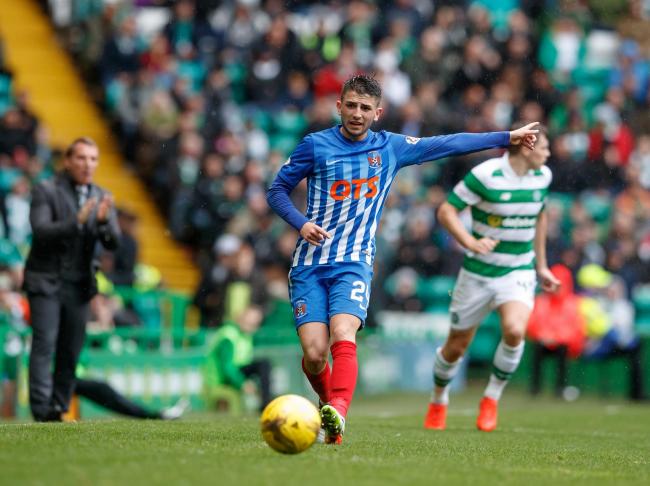 Taylor in action for Killie against Celtic