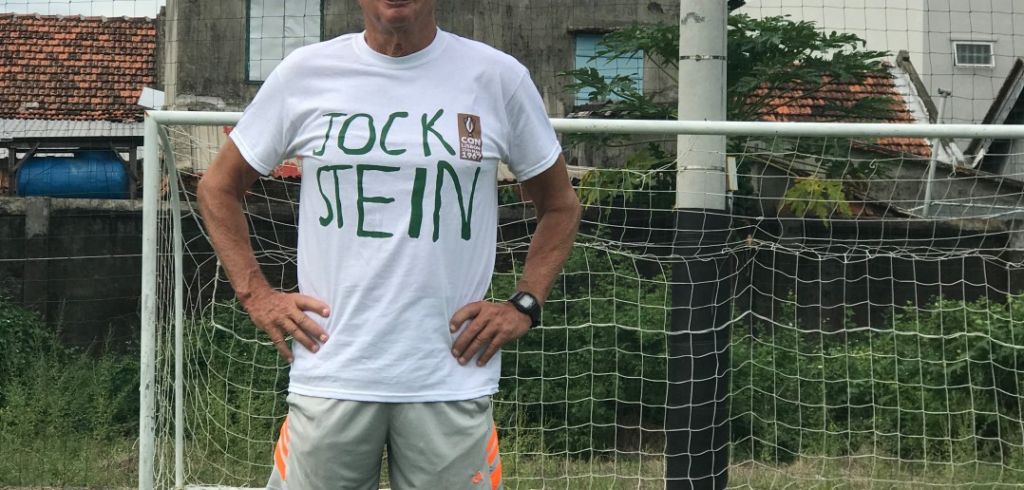 Jimmy in Vietnam, 47 years after Milan, got his Jock Stein shirt back