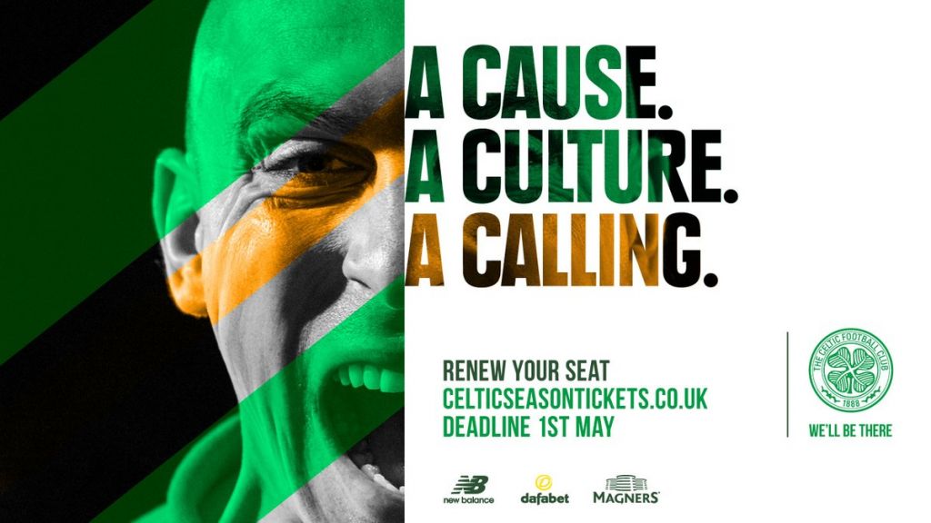 Video – “A Cause. A Culture. A Calling.” Celtic launch season tickets for 10IAR season