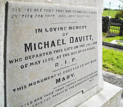 Michael Davitt's gravestone
