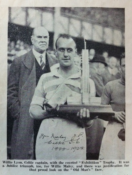 Willie Lyon with the Empire Exhibition Cup