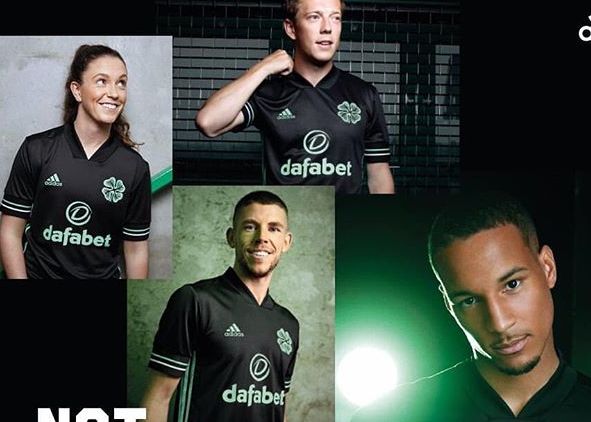 Photo: Celtic’s Third Kit with a crafty nod to Peter Lawwell’s Disco Lights