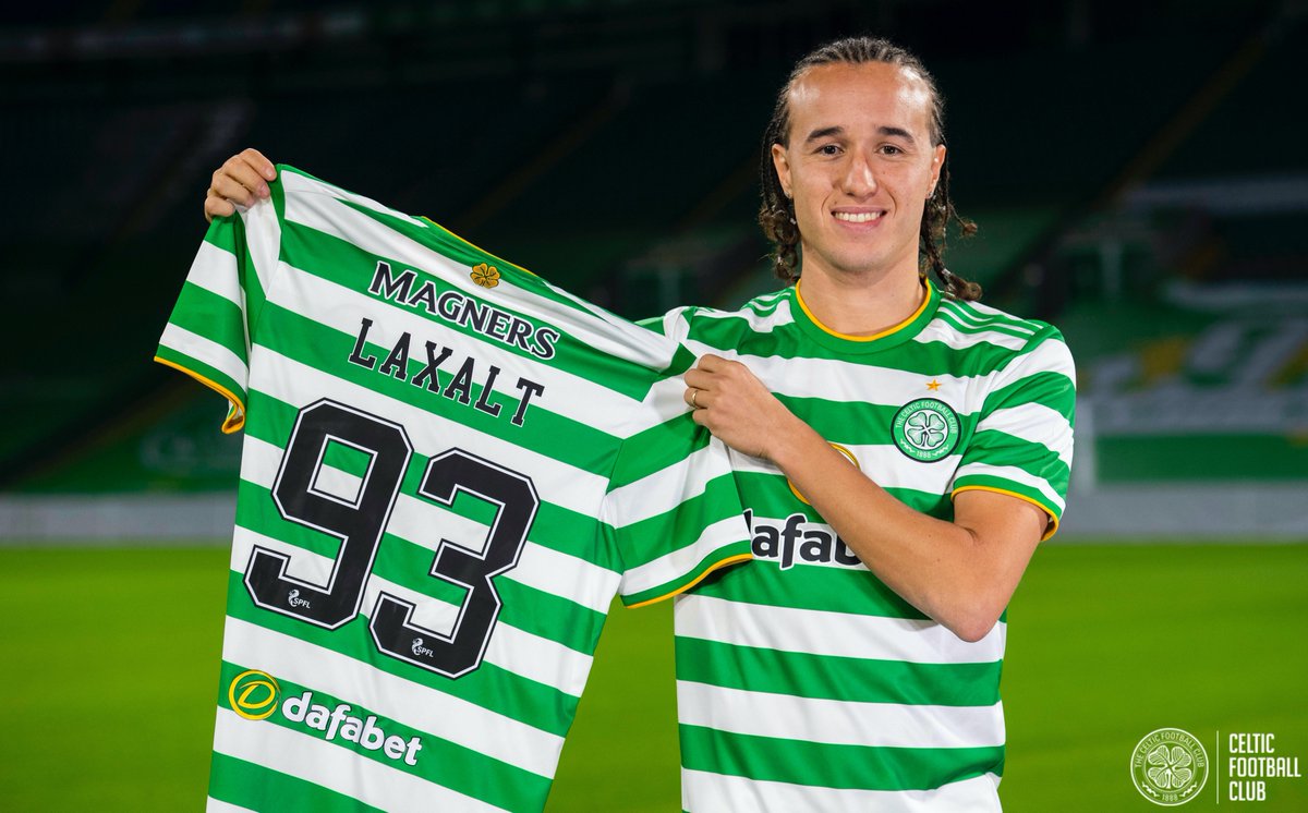 Celtic star Forrest models new away kit as Ajer and McGregor also