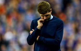 Steven Gerrard looks dejected