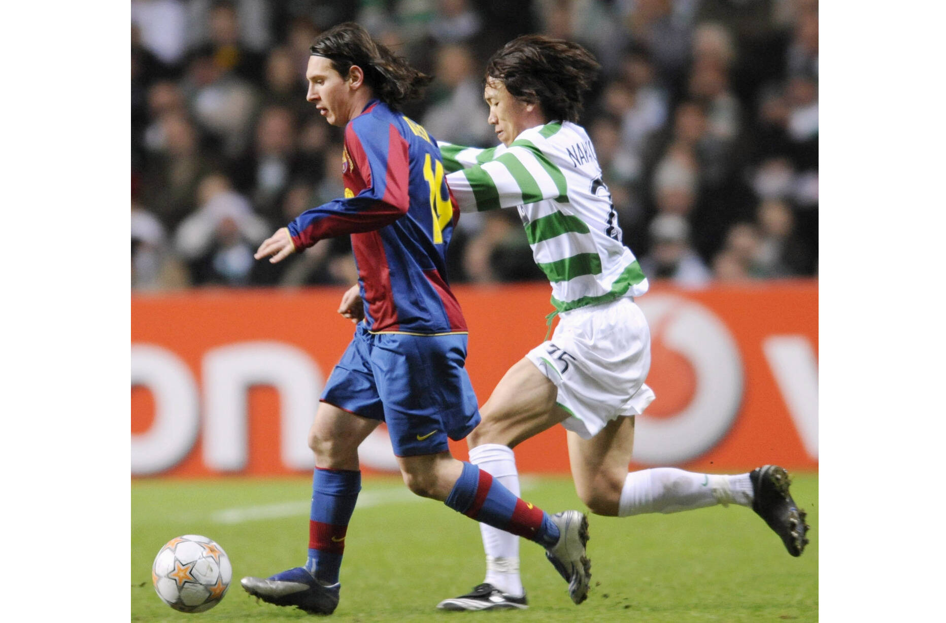 Lionel Messi and Shunsuke Nakamura