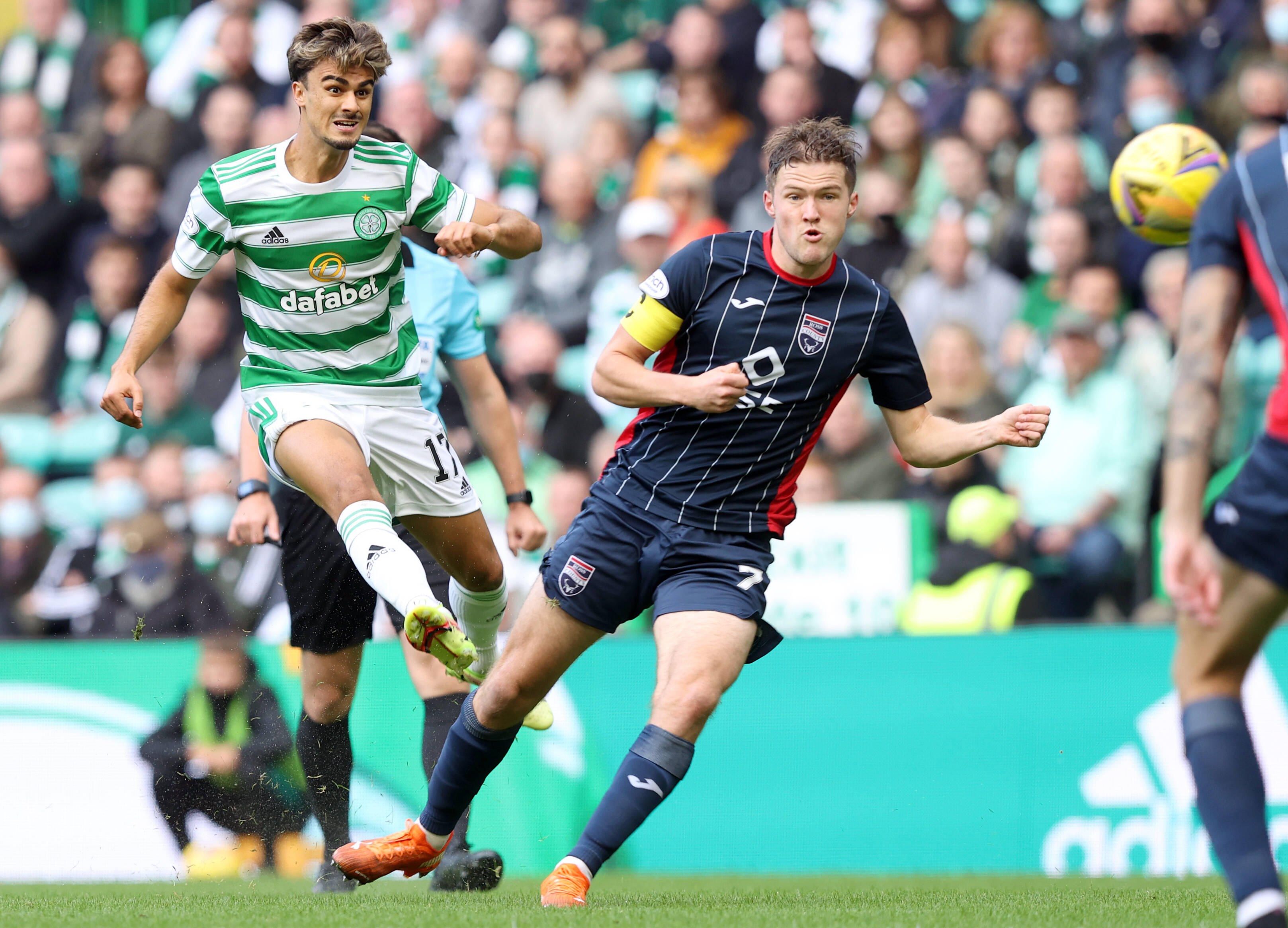 Jota in action for Celtic