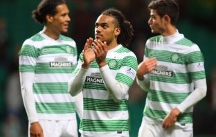 Jason Denayer applauds Celtic support