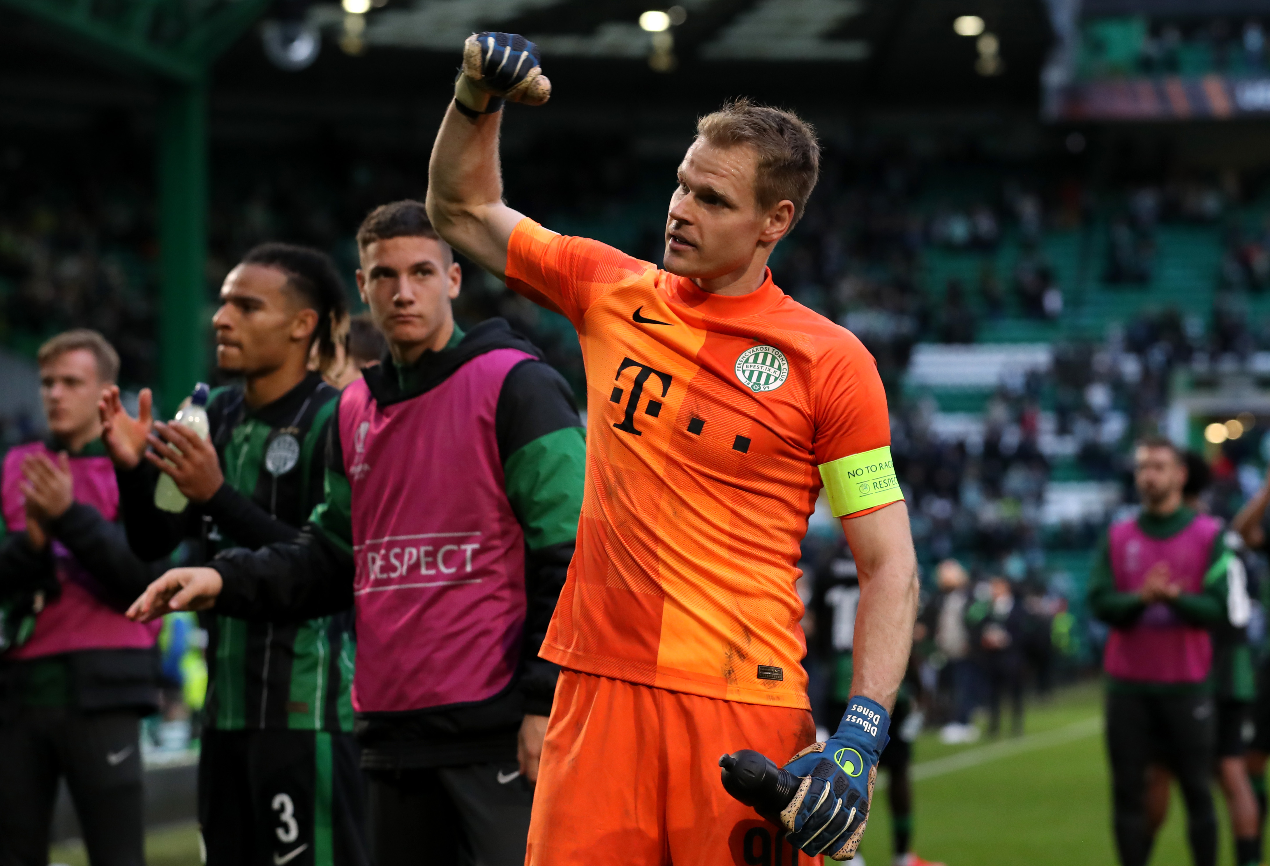 BUDAPEST, HUNGARY - FEBRUARY 5: Goalkeeper Denes Dibusz of