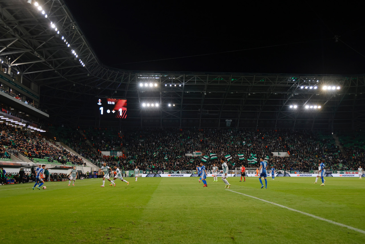 BUDAPEST, HUNGARY - MARCH 6: Eldar Civic of Ferencvarosi TC