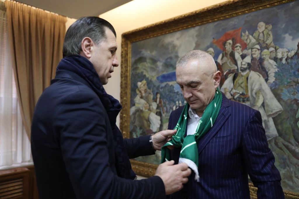 Albania’s President Ilir Meta receives very special Celtic gift to