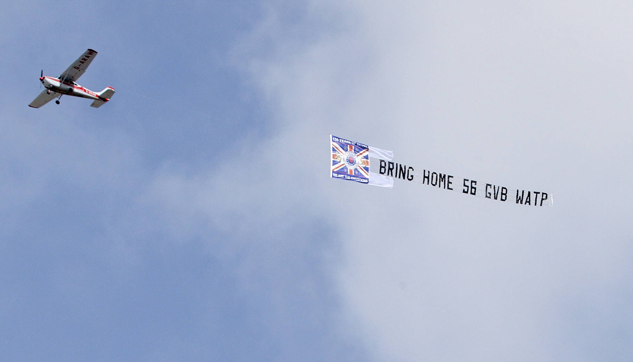 Rangers and Celtic fans can relive original 'Helicopter Sunday