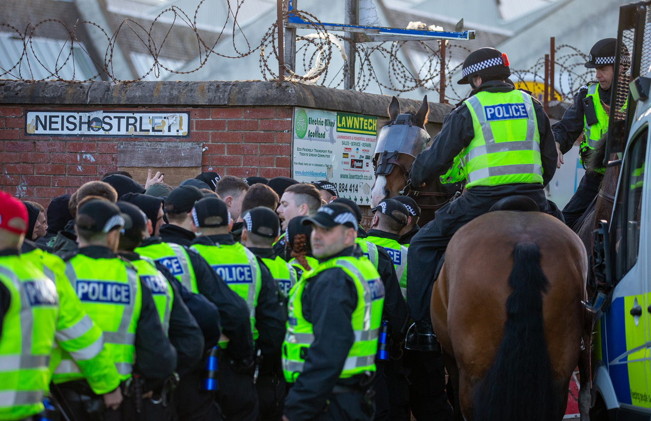 Celtic's title party at Tannadice