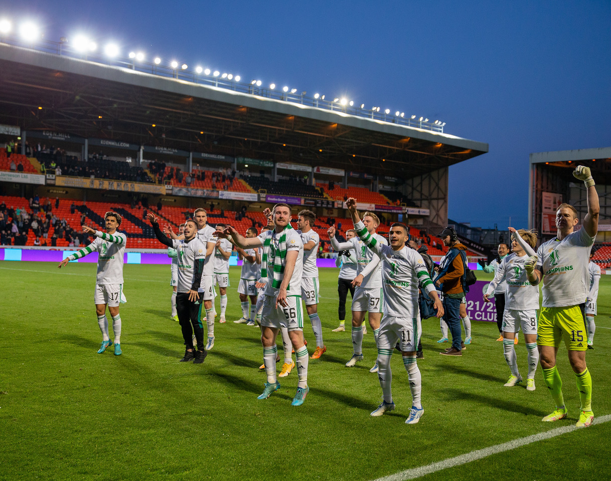 How many Scottish Premiership titles have Celtic won? Total