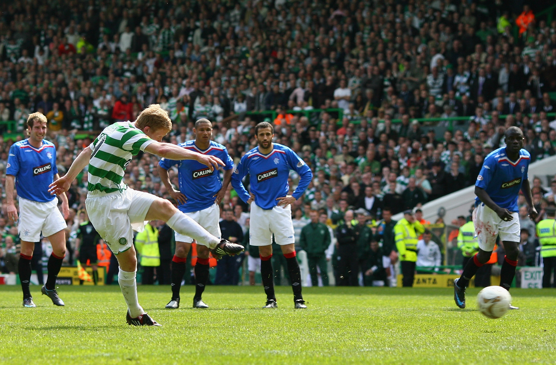 Barry Robson scores against Rangers