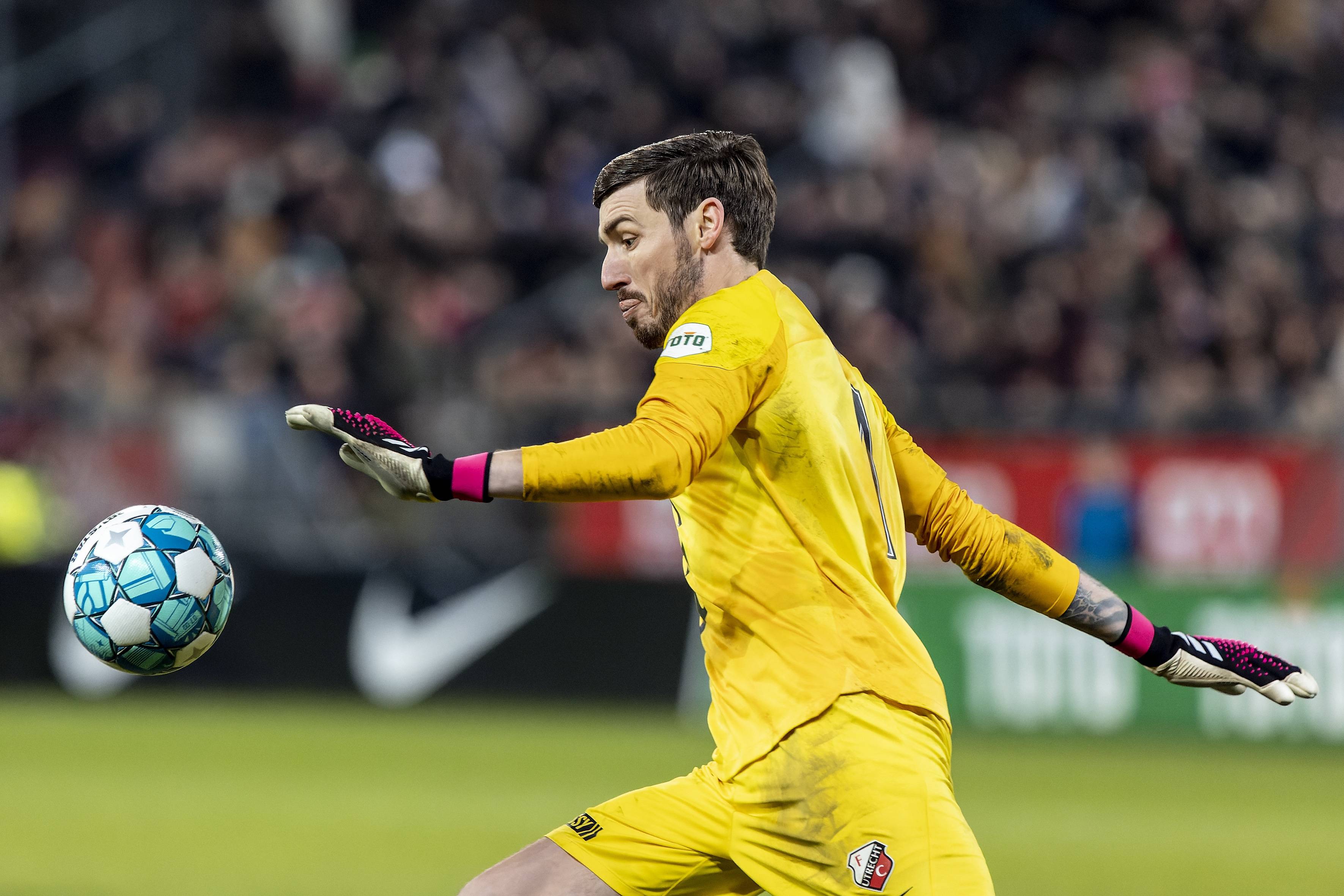 Utrecht goalkeeper Vasilios Barkas 