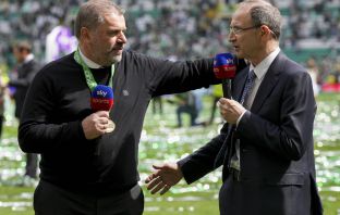 Ange Postecoglou embraces former Celtic manager Martin O Neill