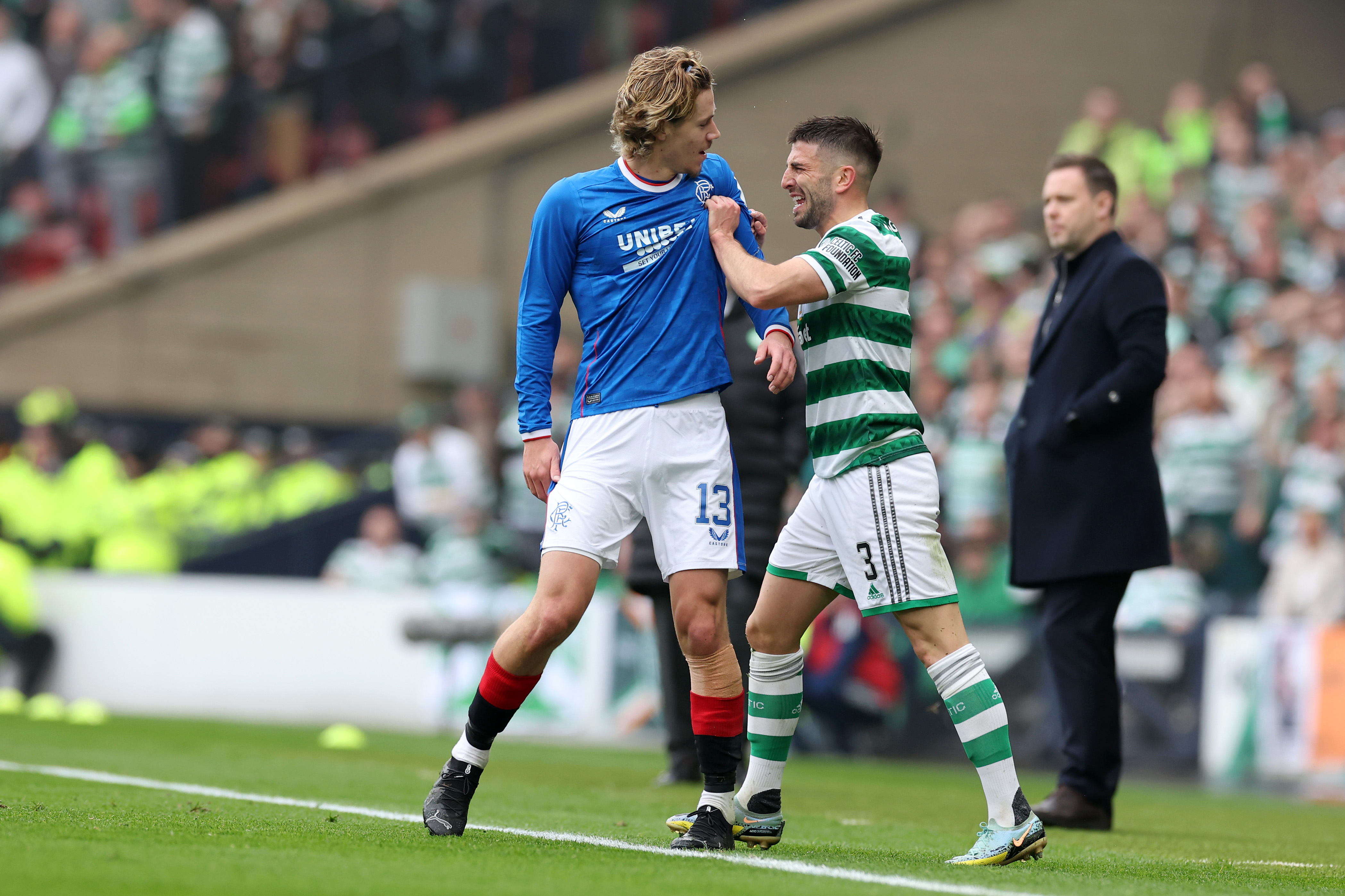 8 of the best Celtic vs Rangers pictures as Reo Hatate optical