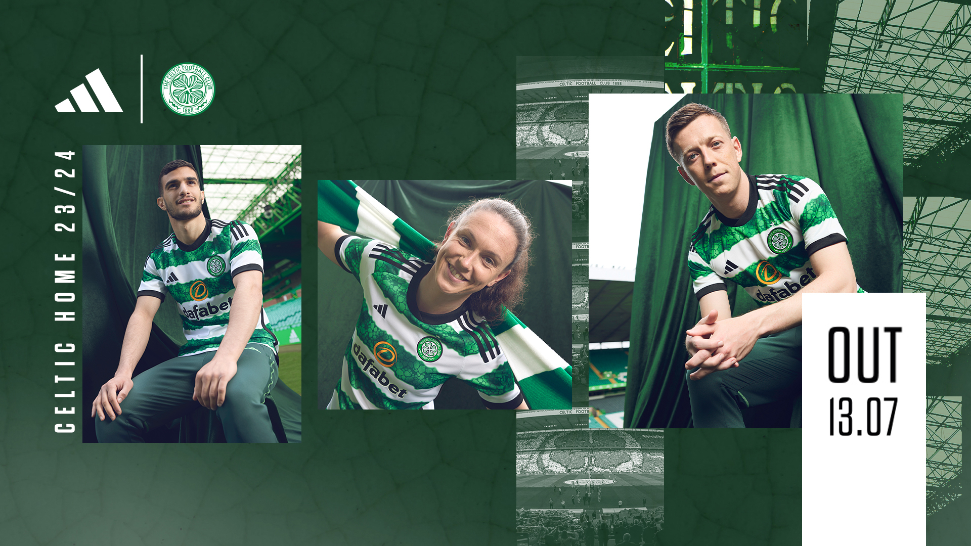 Green adidas Celtic FC 2023/24 Goalkeeper Away Shirt