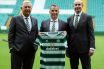 Peter Lawwell, Brendan Rodgers and Michael Nicholson