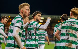 Mikey Johnston celebrates