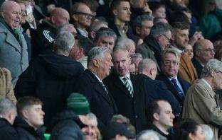 Celtic chairman Peter Lawwell and CEO Michael Nicholson