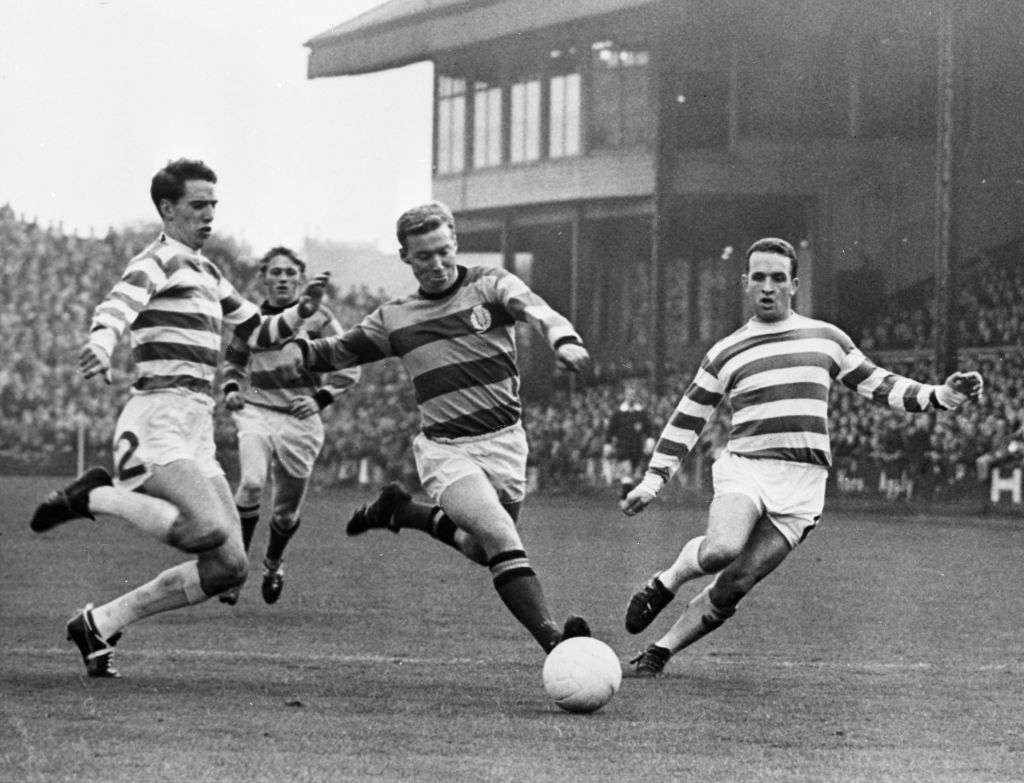 Celtic players Jim Craig and John Clark 