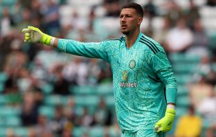 Ben Siegrist of Celtic is seen in action during the Pre-Season Friendly match between Celtic and Blackburn Rovers at Celtic Park on July 16, 2022. (Photo by Ian MacNicol/Getty Images)