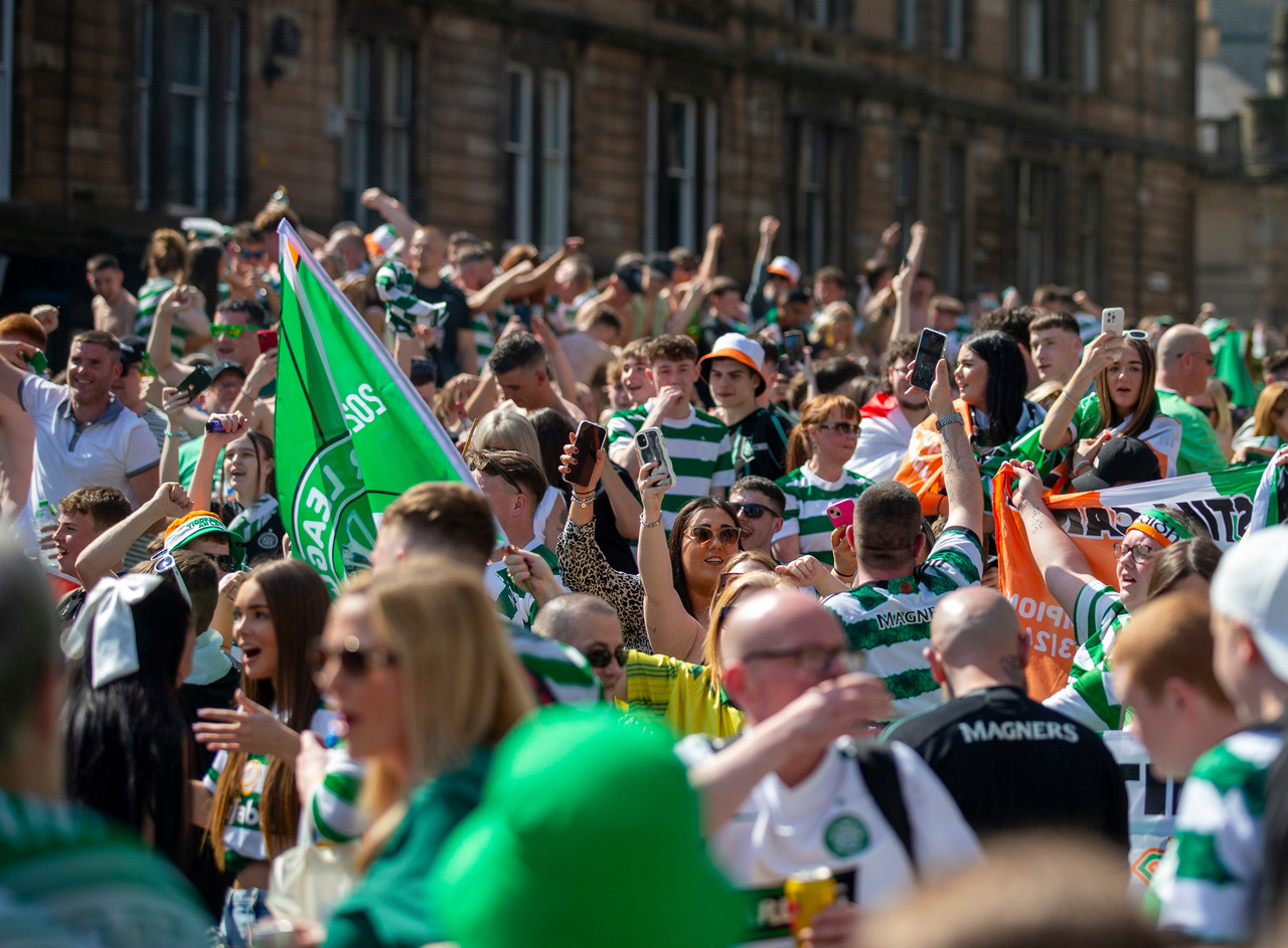 Celtic title celebrations