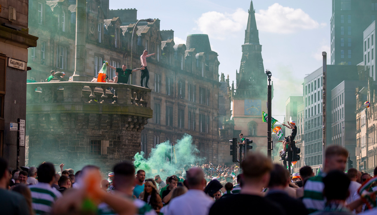 Celtic title celebrations