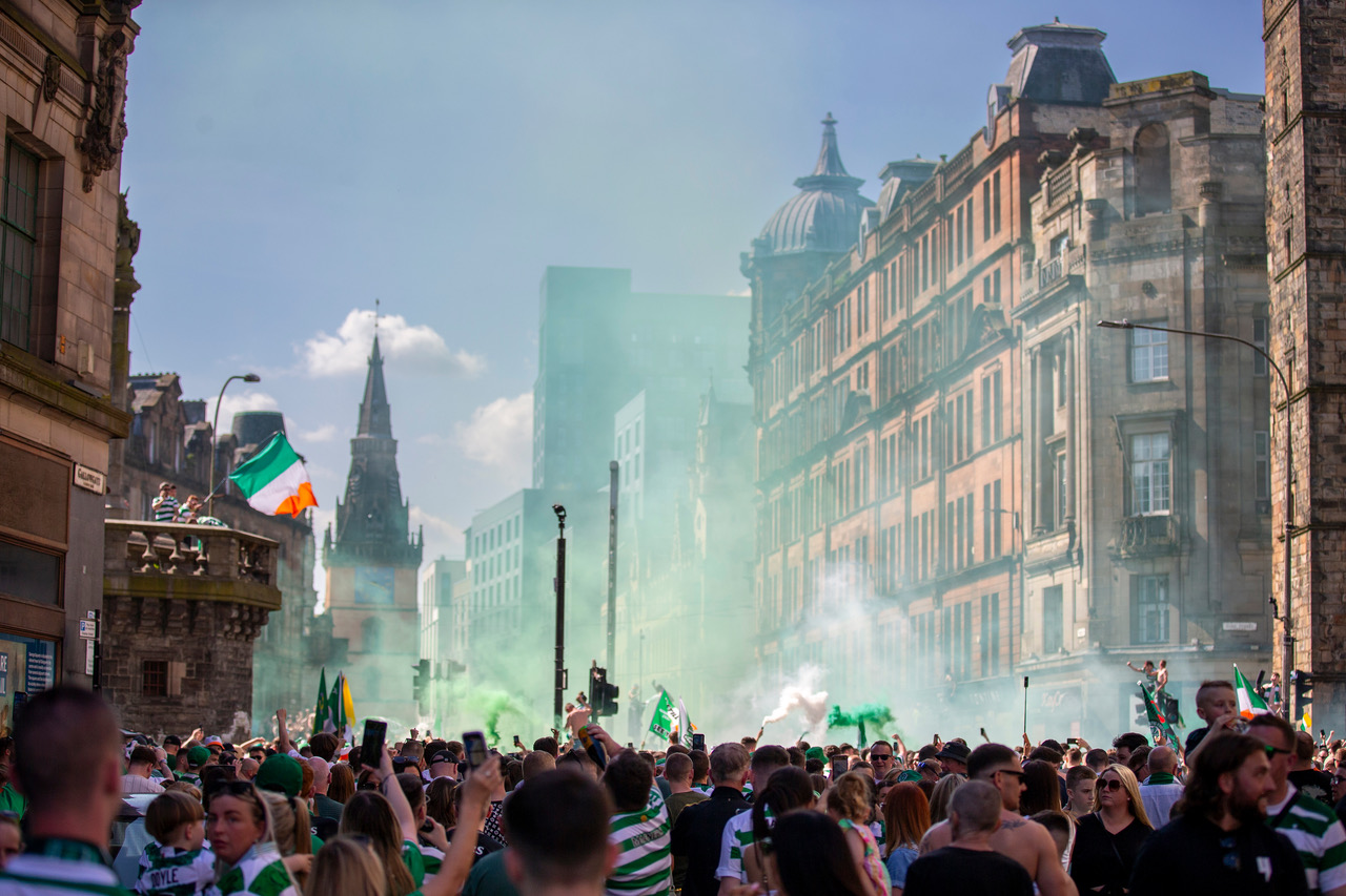 Celtic title celebrations