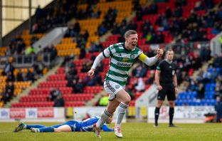 Callum McGregor celebrates