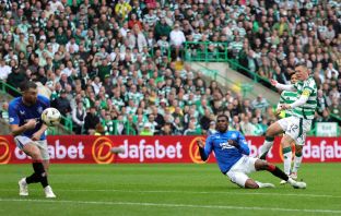 Callum McGregor scores against theRangers
