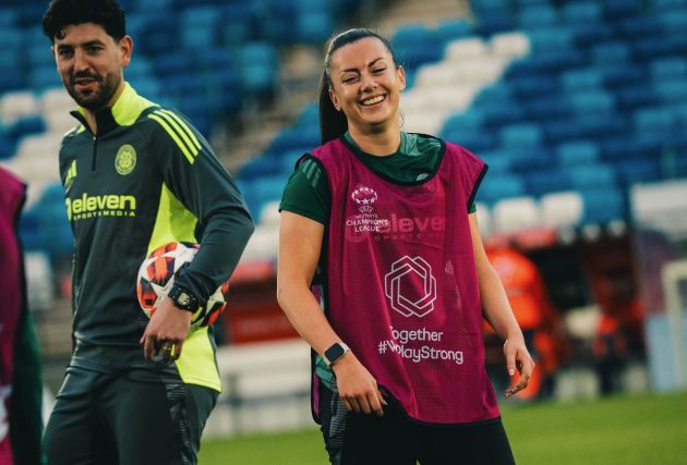 Amy Gallacher trains in Madrid