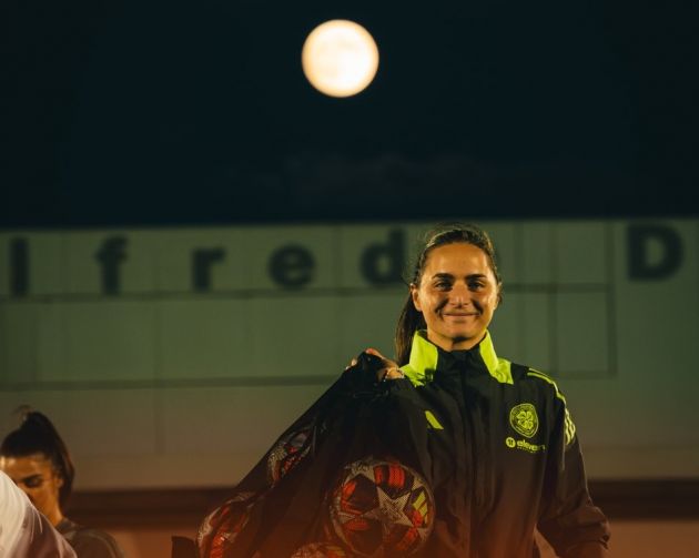 Elena Sadiku after training in Madrid