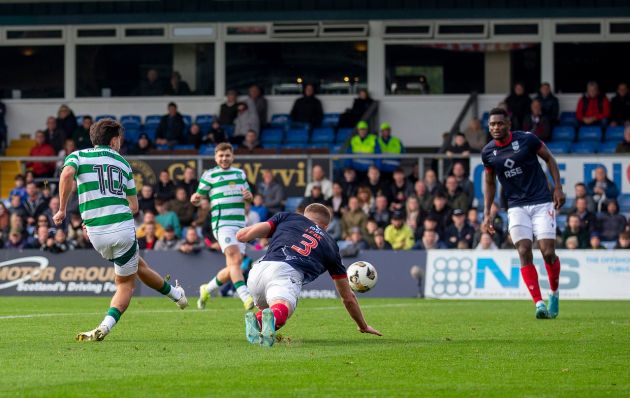 Nicolas Kuhn scores the late winner against Ross County