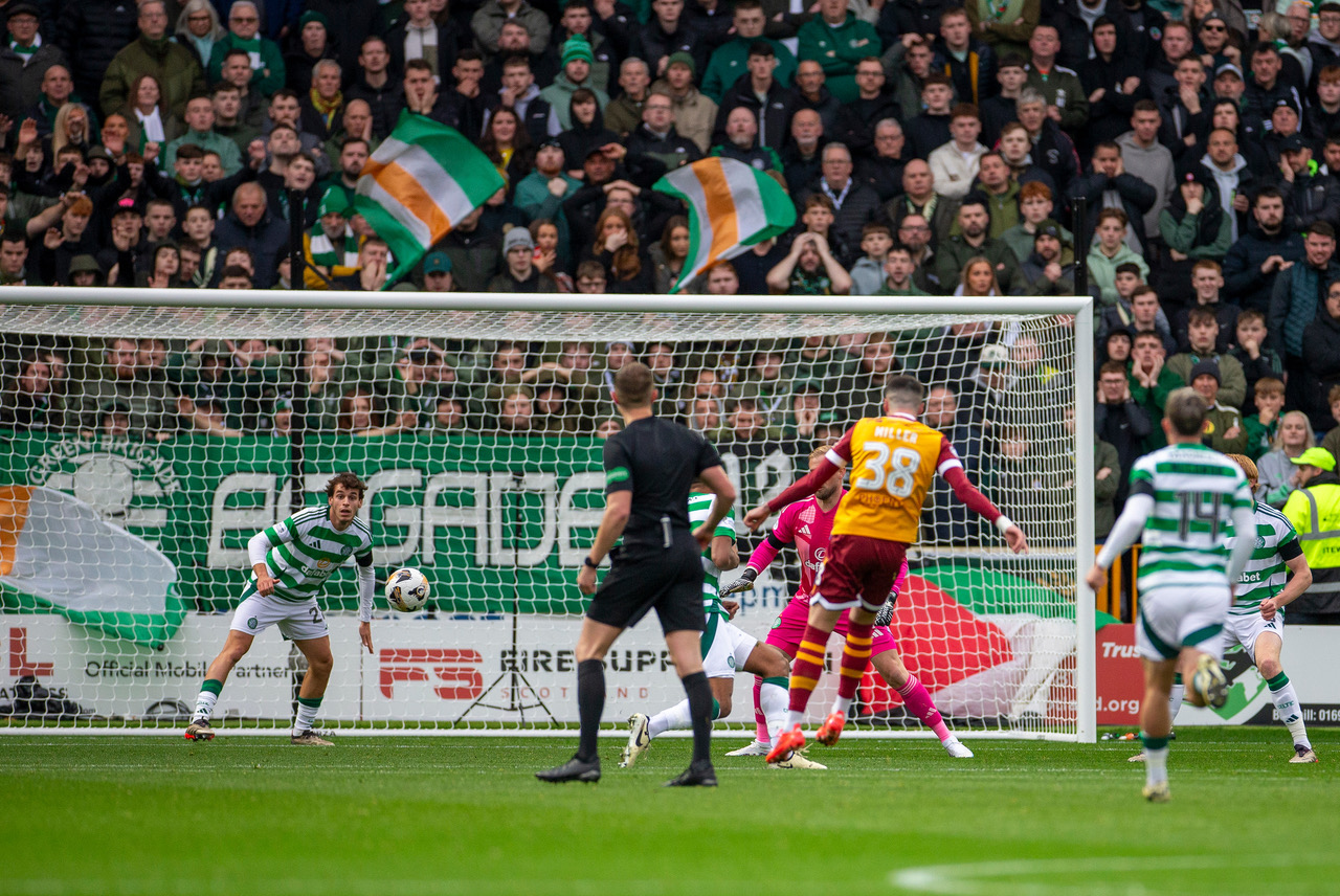 Motherwell hit the post