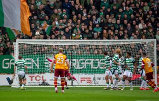 Motherwell hit the bar .