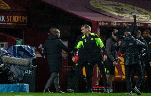 Manager's shake hands at full time