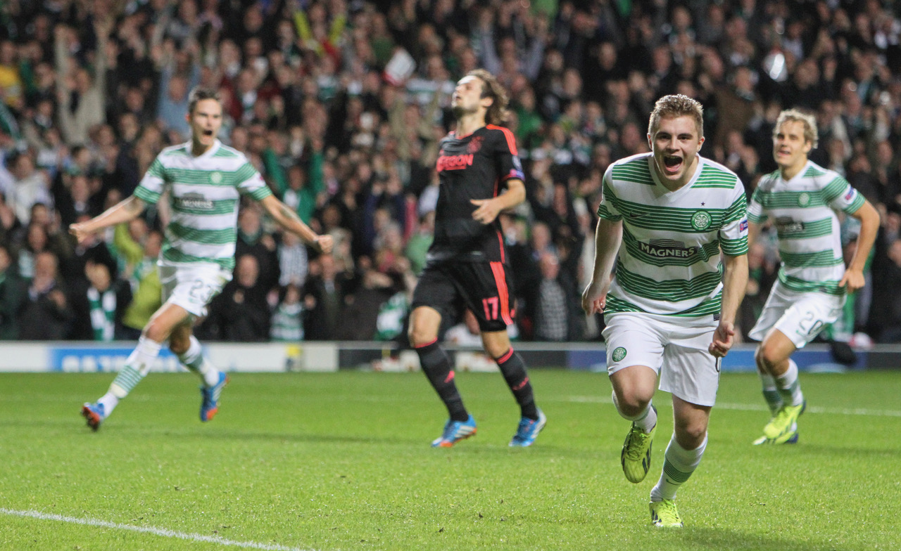 James Forrest scores against Ajax