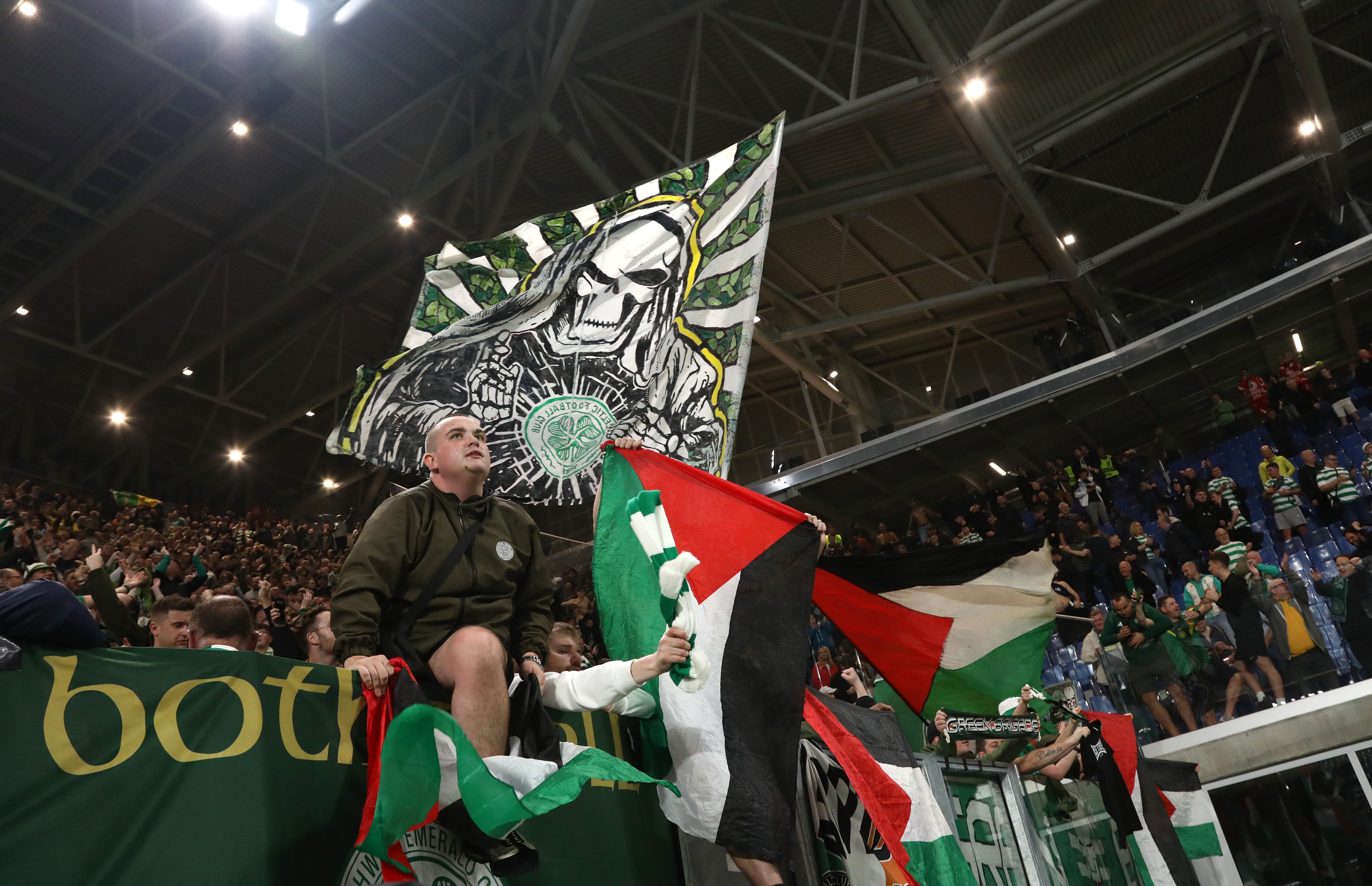 Celtic supporters in Bergamo