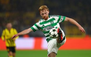 Liam Scales in action against Dortmund