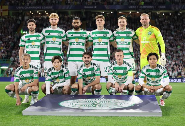 Celtic team that defeated Slovan Bratislava 5-1