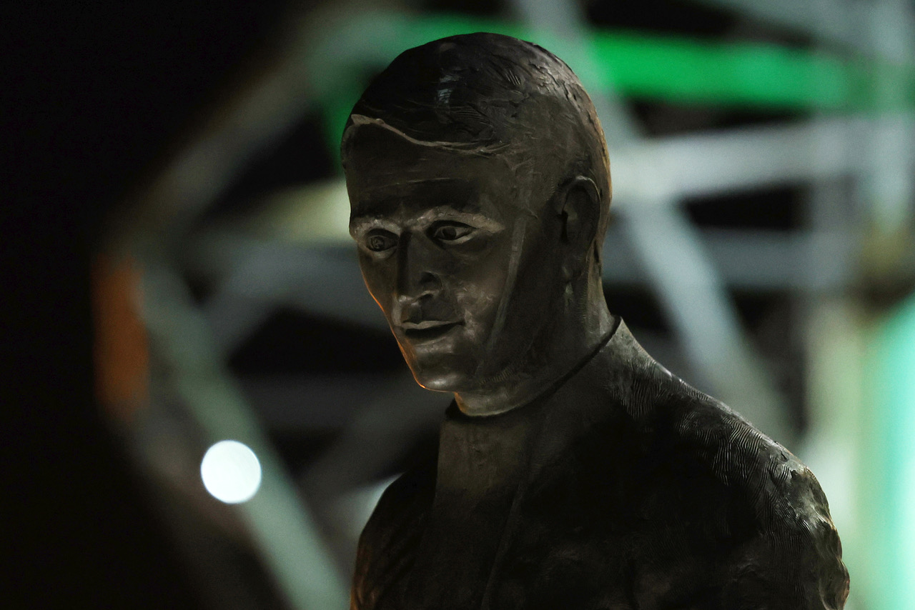 Statue of Brother Walfrid at Celtic Park