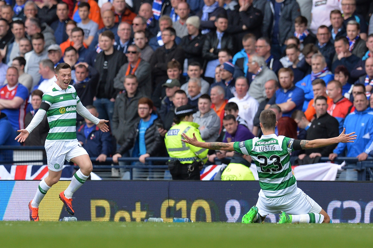 Callum McGregor celebrates 