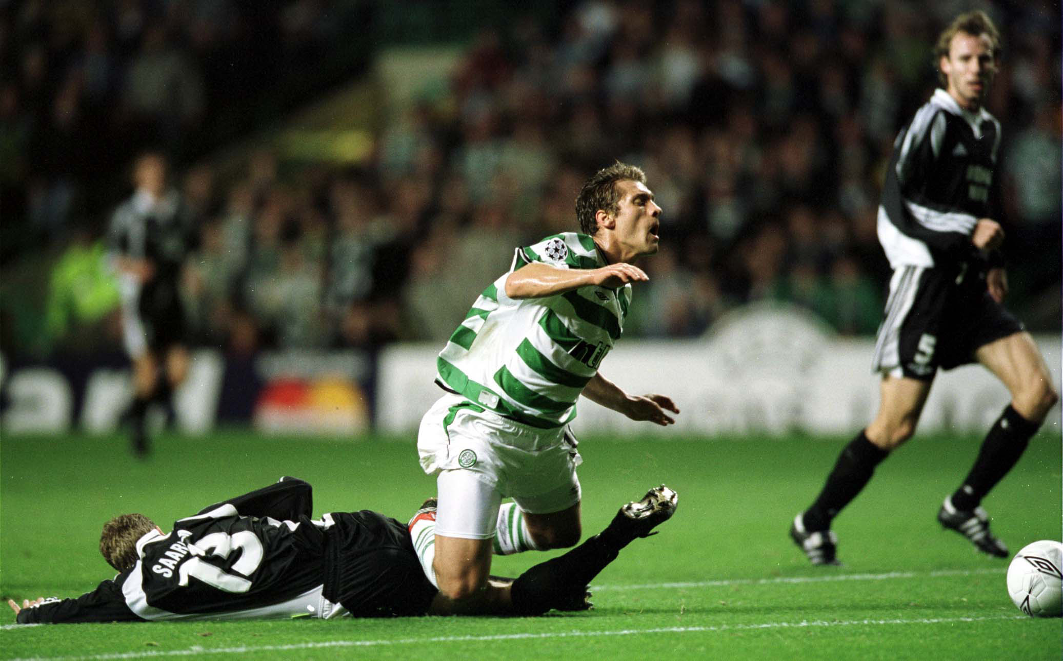 Stan Petrov is brought down 