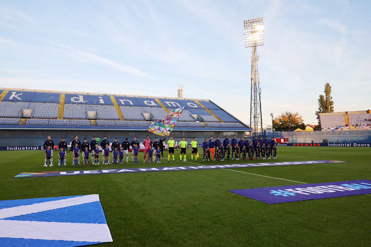 Croatia v Scotland prior to kick-off